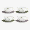 Tambourin Teacup & Saucer - Set of Four