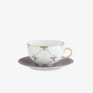 Tambourin Teacup & Saucer - Set of Four