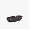 Teo Black Oval Bowl