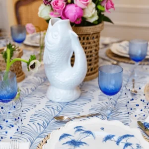 Torse White Wine Glass Blue