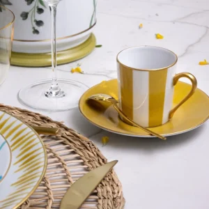 Transat Espresso Cup & Saucer Yellow