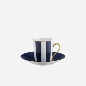 Transat Monochrome Espresso Cup & Saucer Navy