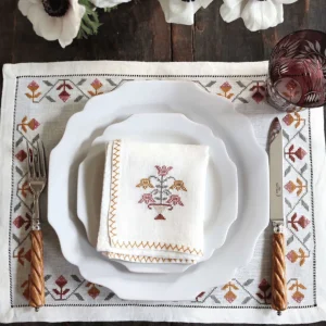 Tulip Napkin - Rosewood