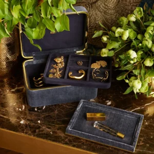 Valentina Velvet Tray Dusk Blue