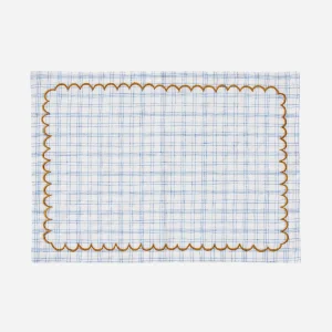 Vanukas Check Napkin Cornflower
