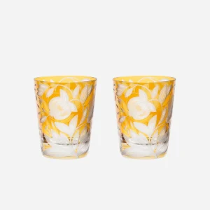 Verdure Medium Tumbler Amber - Set of 2