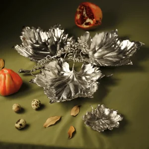 Vine Leaf Sterling Silver Dish