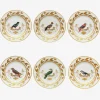 Volière Bird Dessert Plate - Set of 6