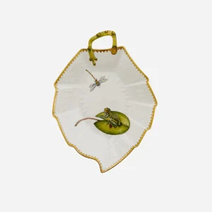 Water Lillies Leaf Dish