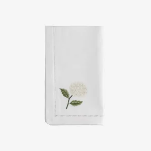 White Hydrangea Dinner Napkin
