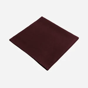 Wine Linen Sateen Napkins - Set of 4